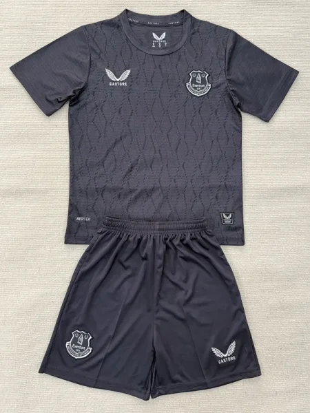 25-26 EVE Black Goalkeeper Kids Soccer Jersey