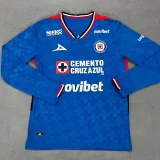 25-26 Cruz Azul Home Long Sleeve Soccer Jersey (长袖)