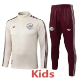 25-26 Ajax Beige Kids Half Pull Tracksuit #E25162(童装)(半拉链)