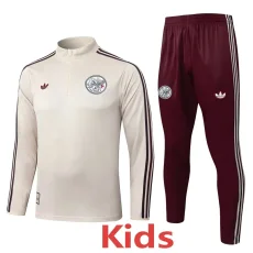 25-26 Ajax Beige Kids Half Pull Tracksuit #E25162(童装)(半拉链)