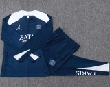 25-26 PSG Jordan Royal blue Kids Half Pull Tracksuit #E25168(童装)(半拉链)