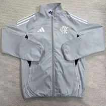 25-26 Flamengo Gray Windbreaker (白边)