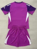 25-26 ARS Purple GoalKeeper Kids Soccer Jersey