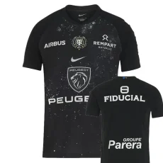2025 Toulouse Black Rugby Jersey (圆领)