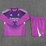 25-26 RMA Purple GoalKeeper (Long Sleev Suit) Soccer Jersey (长袖)