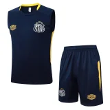 25-26 Santos FC Royal blue Tank top and shorts suit
