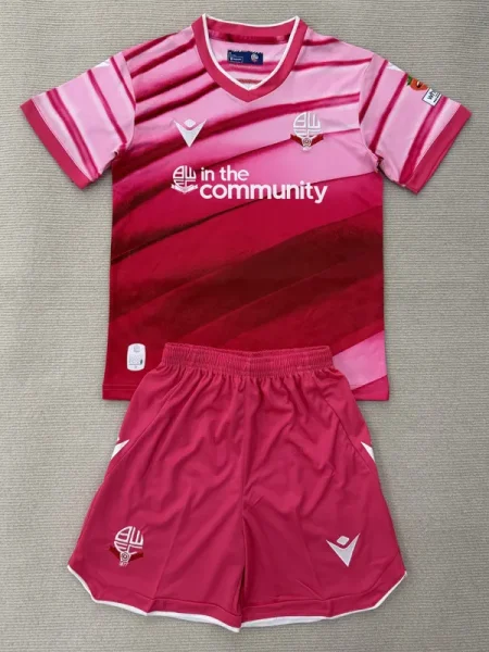 25-26 Bolton Wanderers Third Kids Soccer Jersey