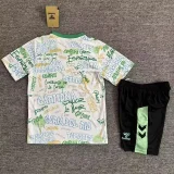 25-26 Real Betis White Graffiti Kids Soccer Jersey