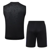25-26 BAR Black Tank top and shorts suit 
