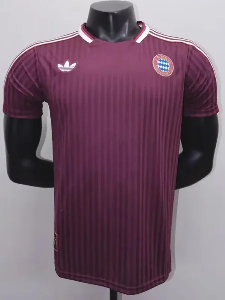 25-26 Bayern Brown Red Casual Edition Player Version Training shirts