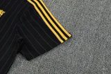 25-26 Man Utd Black Training Short Suit #条纹