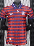 25-26 Bayern Red Blue Casual Edition Player Version Soccer Jersey