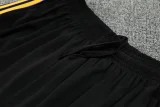 25-26 Man Utd Black Tank top and shorts suit #条纹