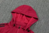 25-26 Man Utd Red Hoodie Jacket Tracksuit