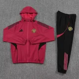 25-26 Man Utd Red Hoodie Jacket Tracksuit