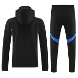 25-26 Man Utd Black Hoodie Jacket Tracksuit