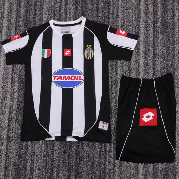 2002-2003 JUV Home Kids Retro Soccer Jersey