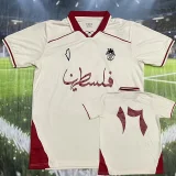 25-26 Palestina Beige Training shirts (#17)红领