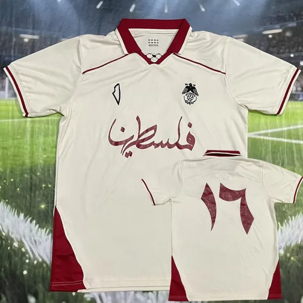 25-26 Palestina Beige Training shirts (#17)红领