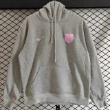 25-26 BAR Gray Hoody 灰色(加绒)粉标