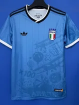 25-26 Italy Blue Special Edition Training shirts (游戏图案)