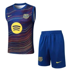 25-26 BAR Fancy blue Tank top and shorts suit #D25209