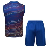 25-26 BAR Fancy blue Tank top and shorts suit #D25209