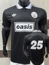 2025 Ad Oasis Joint Edition #25 Player Version Black Polo Short Sleeve (白边)