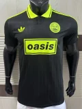 2025 Ad Oasis Joint Edition #25 Player Version Black Polo Short Sleeve (绿边)