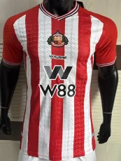 2025-26 Sunderland Home Player Version Soccer Jersey