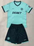 2025-26 Wolves Away Kids Soccer Jersey