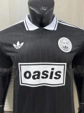 2025 Ad Oasis Joint Edition #25 Player Version Black Polo Short Sleeve (白边)