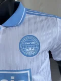 2025 Ad Oasis Joint Edition #25 Player Version White Polo Short Sleeve (蓝边)