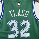 2025-26 Dallas Mavericks FLAGG #32 Green Retro Top Quality Hot Pressing NBA Jersey