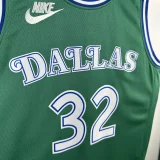 2025-26 Dallas Mavericks FLAGG #32 Green Retro Top Quality Hot Pressing NBA Jersey
