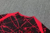 2025-26 ATM Red Black Half Pull Tracksuit (半拉链)