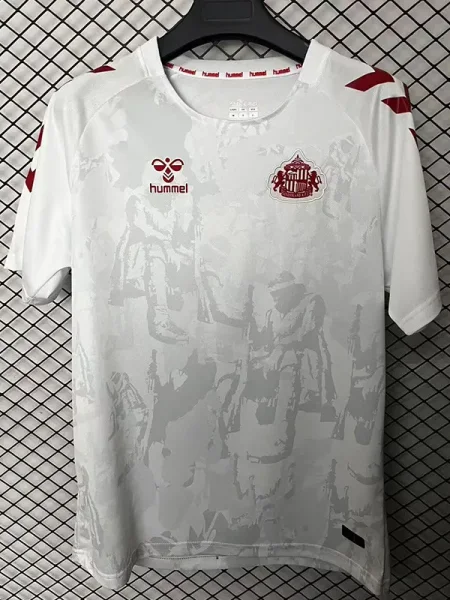 2025-26 Sunderland White Special Edition Fans Soccer Jersey