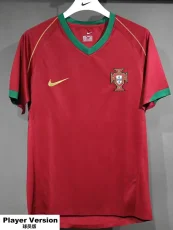 2006 Portugal Home Player Version 球员 Retro Soccer Jersey