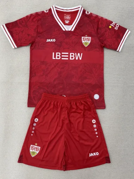 2025-26 Stuttgart Away Kids Soccer Jersey