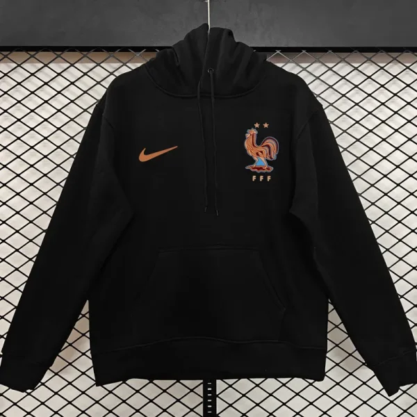 2025-26 France Black Hoody 黑色(加绒)