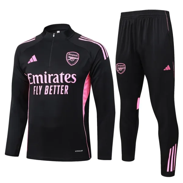 2025-26 ARS Black Half Pull Tracksuit #B25116(半拉链)
