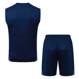 2025-26 AL-Nassr Royal blue Tank top and shorts suit #D25213