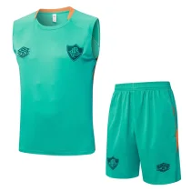 2025-26 Fluminense Green Tank top and shorts suit #D25217