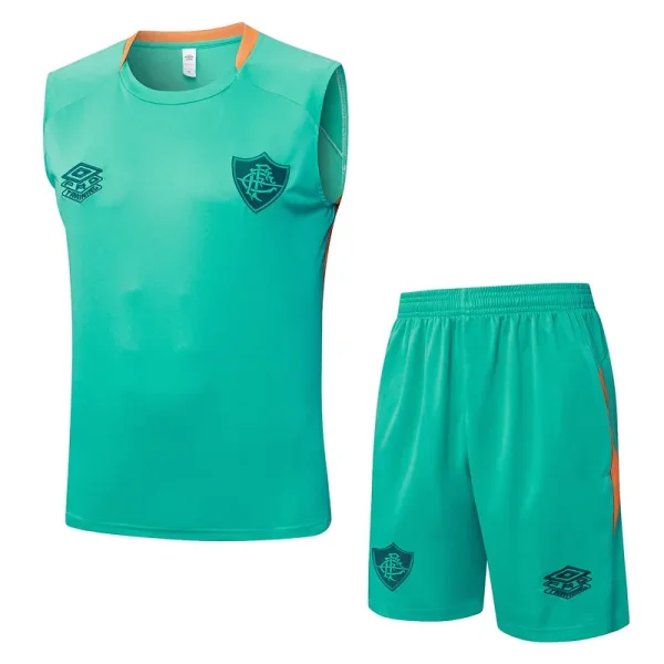 2025-26 Fluminense Green Tank top and shorts suit #D25217