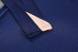 2025-26 France Royal Blue Half Pull Tracksuit (半拉链)