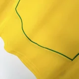 2004 Brazil Home Long Sleeve Retro Soccer Jersey (长袖)