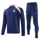 2025-26 France Royal Blue Half Pull Tracksuit (半拉链)
