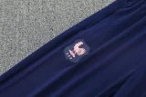 2025-26 France Royal Blue Half Pull Tracksuit (半拉链)