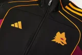 2025-26 Roma Black Jacket Tracksuit #07
