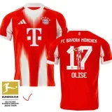 2025-26 Bayern Home Print Special Edition Photo Number Fans Soccer Jersey